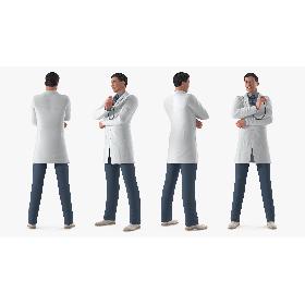 Smiling Male Doctor 3D